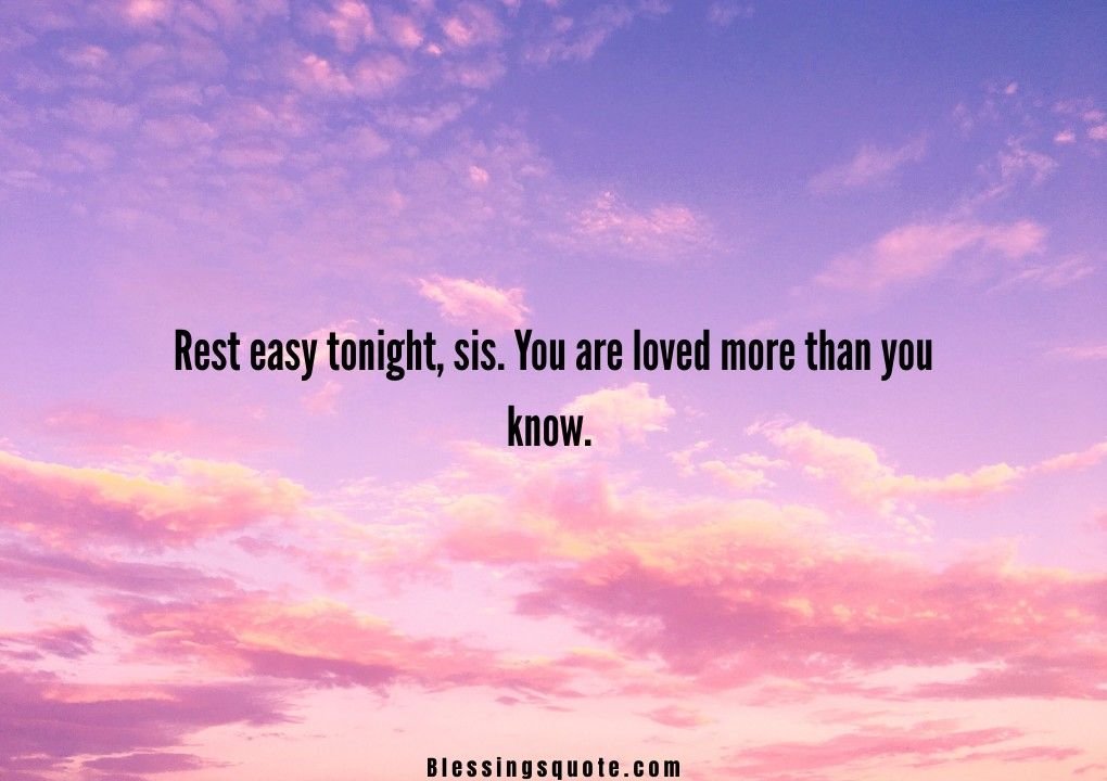 Beautiful Good Night Messages for Sister