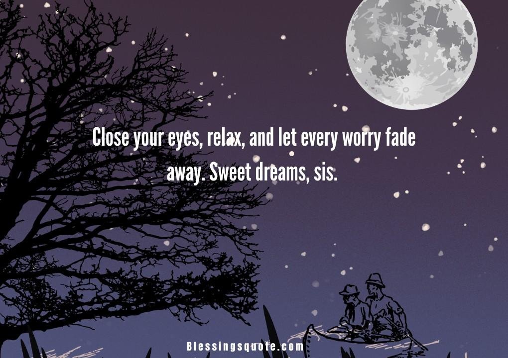 Beautiful Good Night Messages for Sister