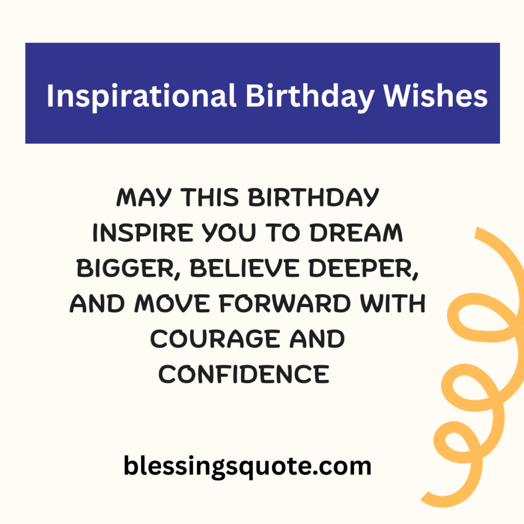 Inspirational Birthday Wishes