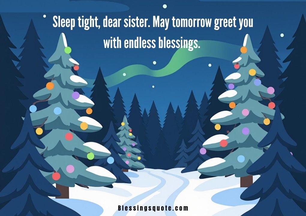 Beautiful Good Night Messages for Sister