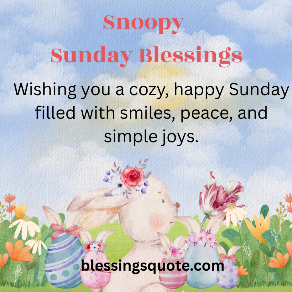 Snoopy Sunday Blessings