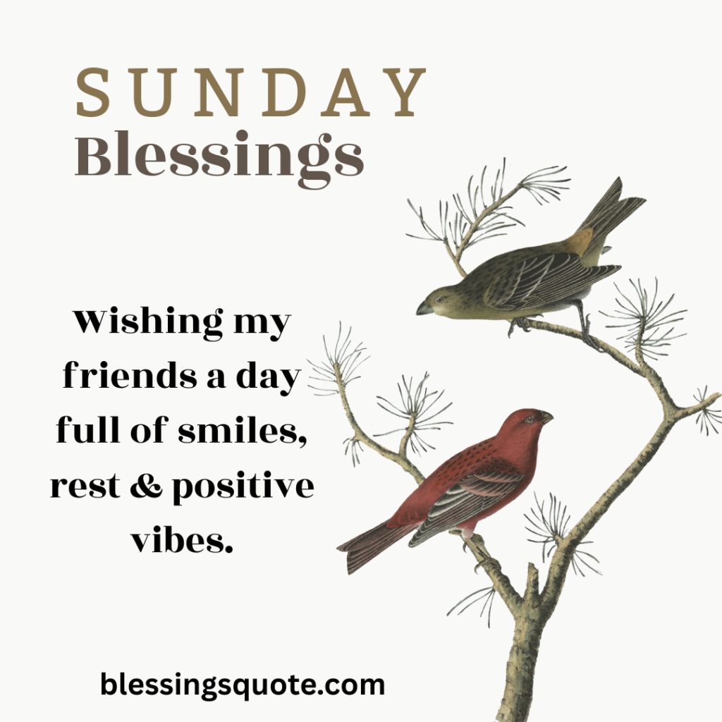 Sunday blessings