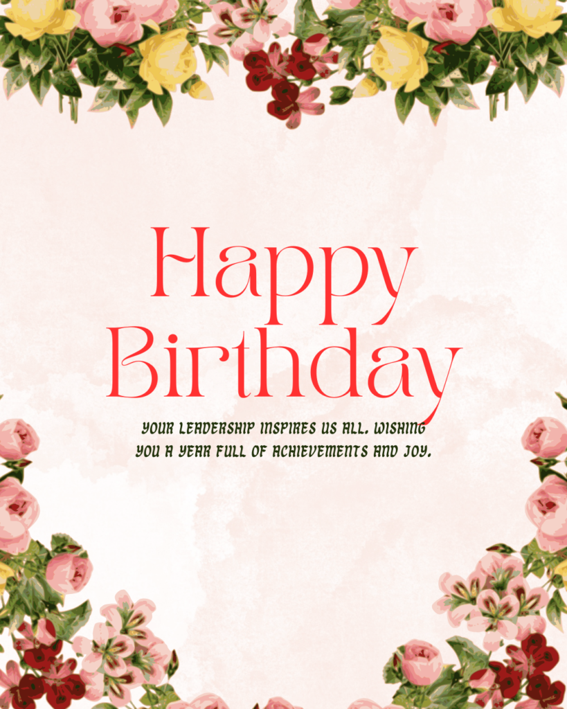 Birthday Wishes for Boss Images 