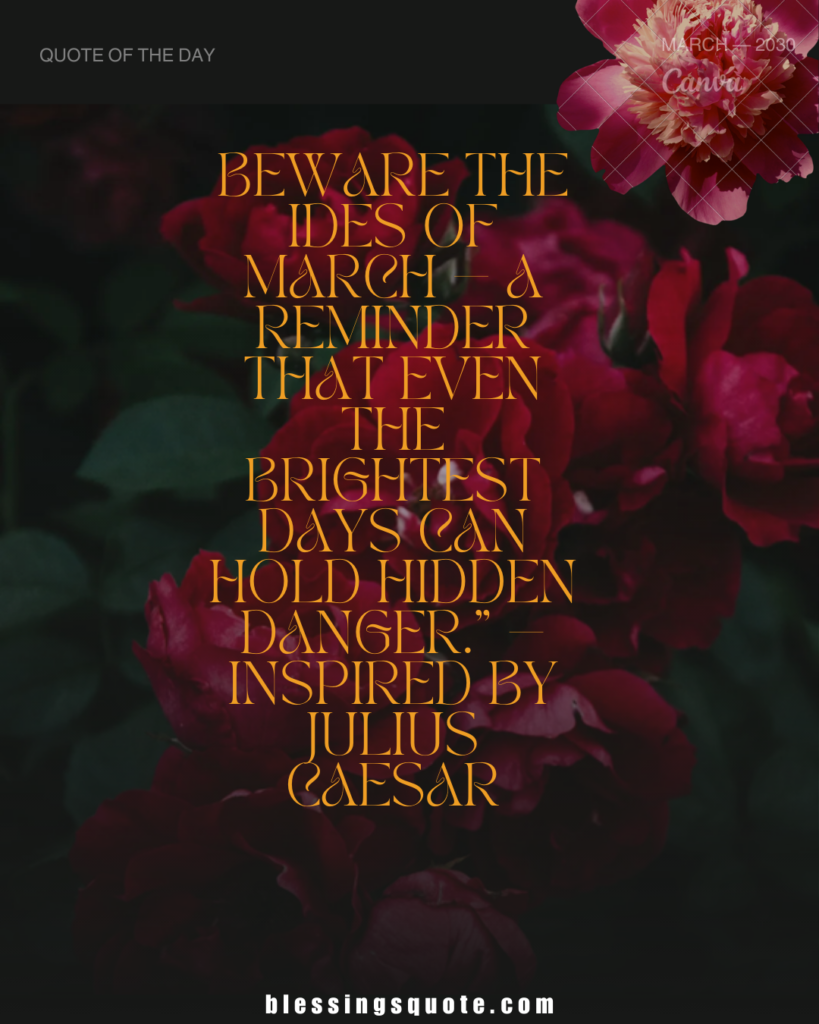 Ides of March Quote & Shakespeare References 