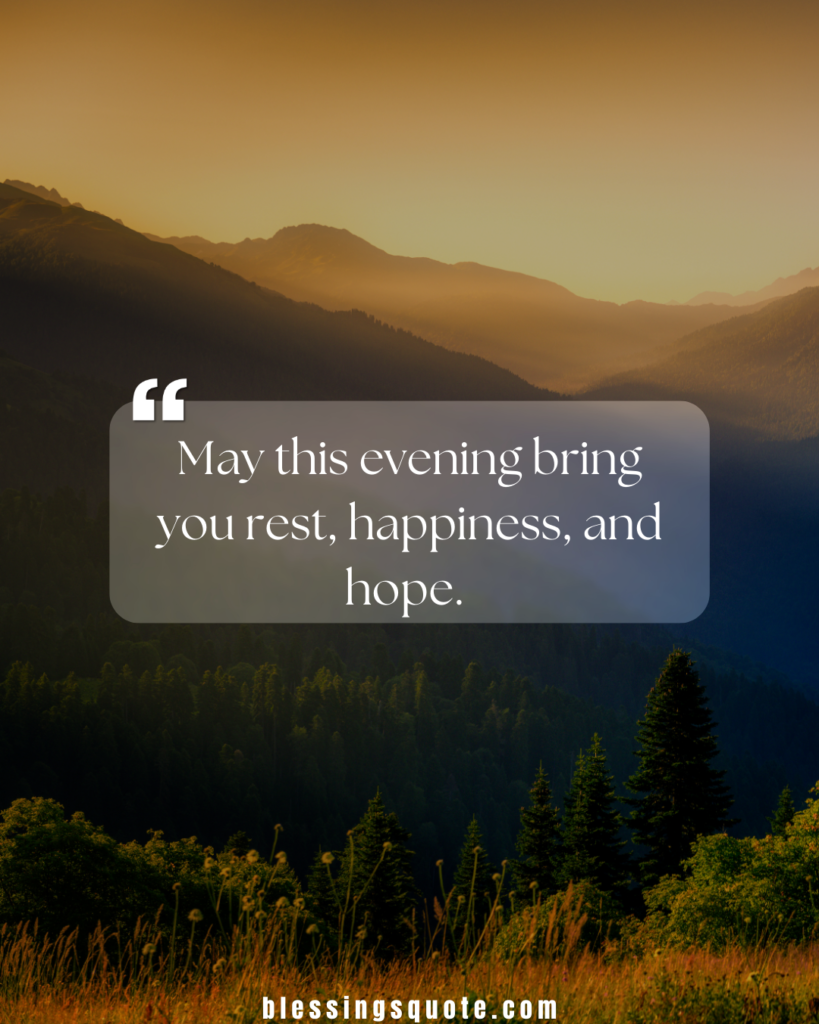 Good Evening, Blessings Images 