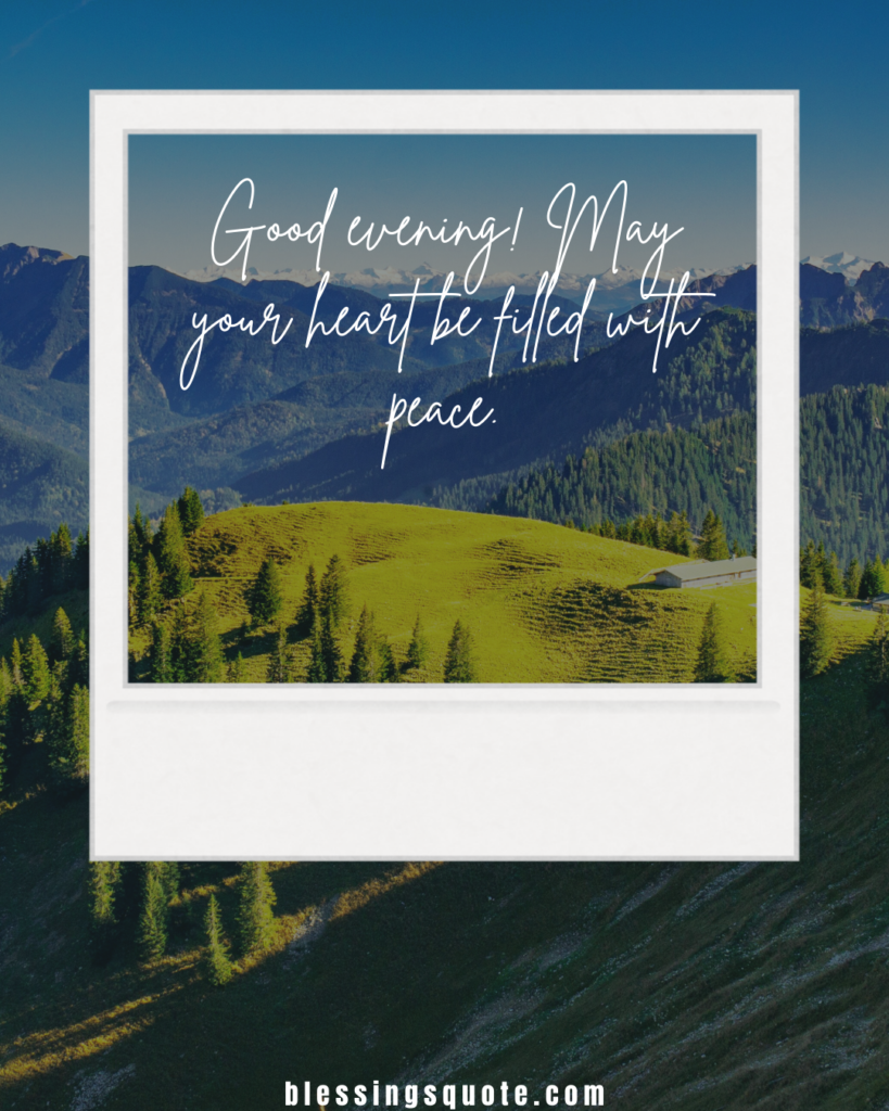 Good Evening, Blessings Images 