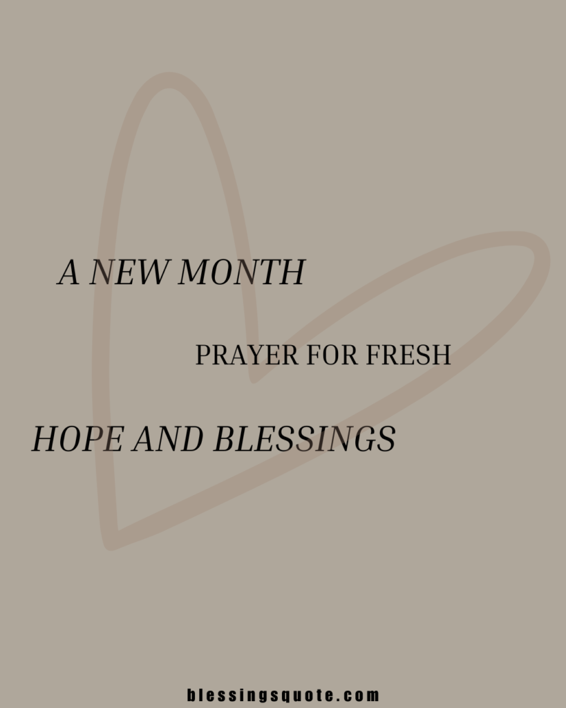 General Happy New Month Prayers 