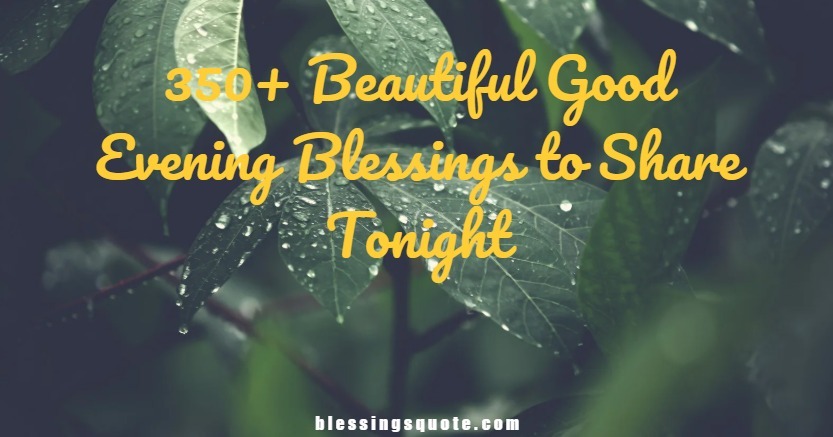 350+ Beautiful Good Evening Blessings to Share Tonight 2026