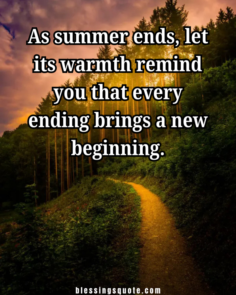 Inspirational Summer Ends Quotes
