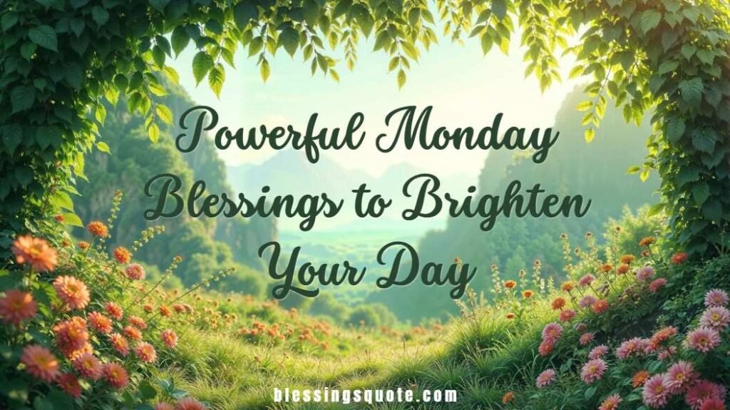 Powerful Monday Blessings to Brighten Your Day