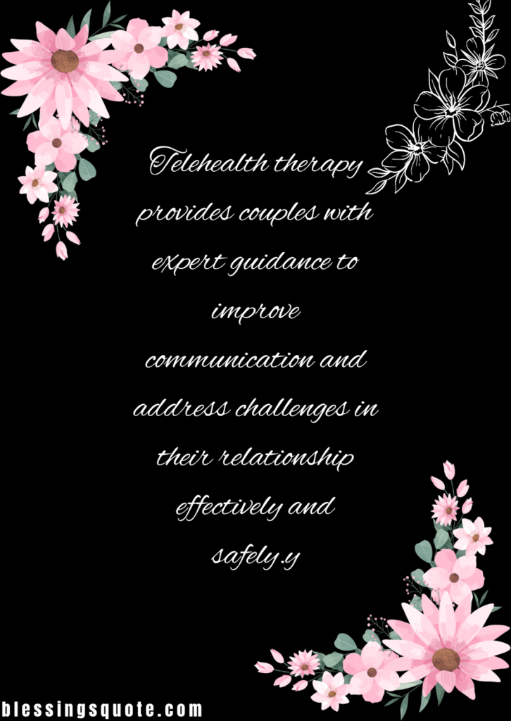 Telehealth therapy for relationship support 