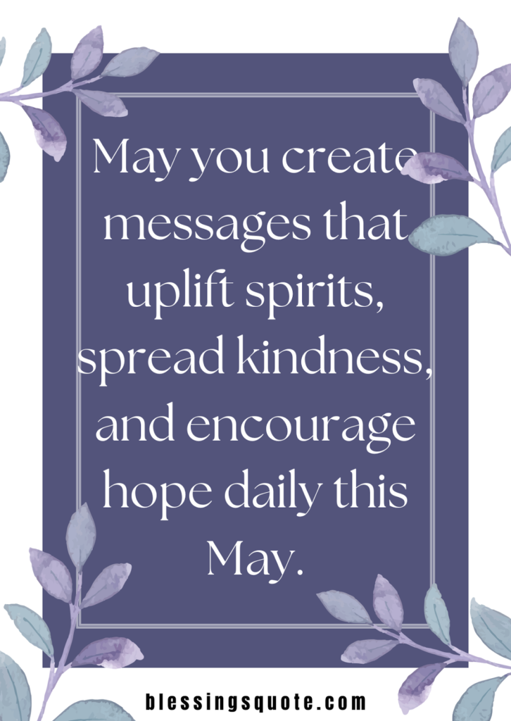 Creating Your Own Heartfelt May Blessings