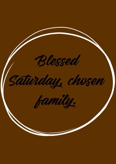 African American Saturday Blessings

