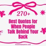 quotes for when people talk behind your back