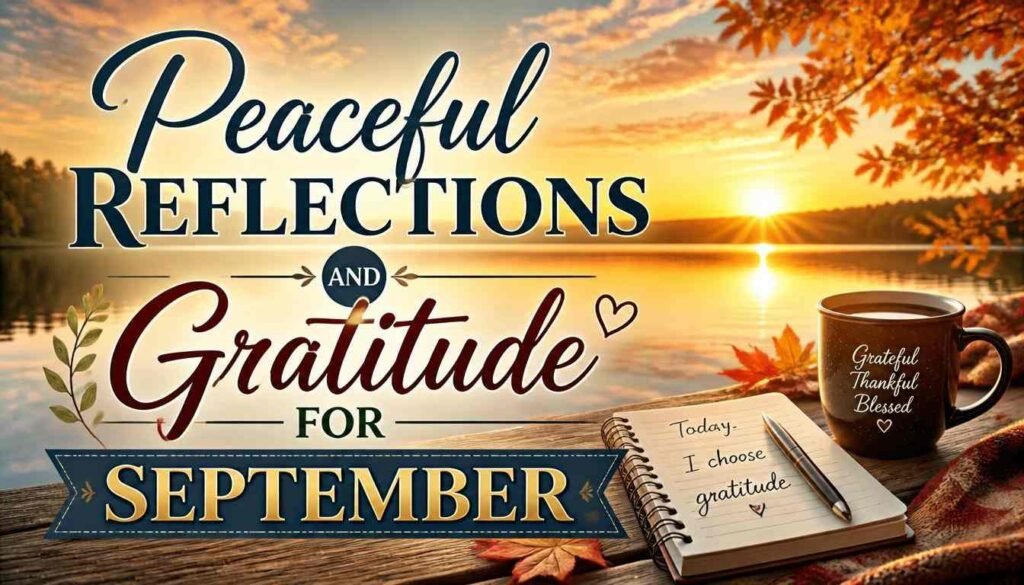 Peaceful Reflections and Gratitude for September