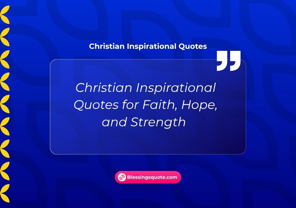 Christian Inspirational Quotes