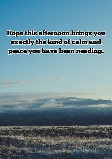 Good Afternoon Blessings

