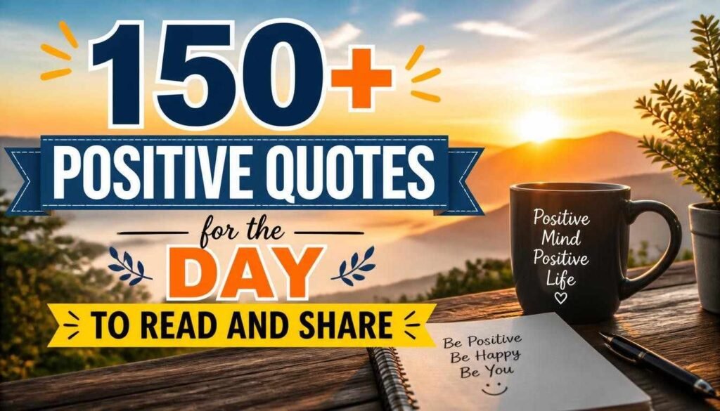 150+ Positive Quotes for the Day to Read and Share