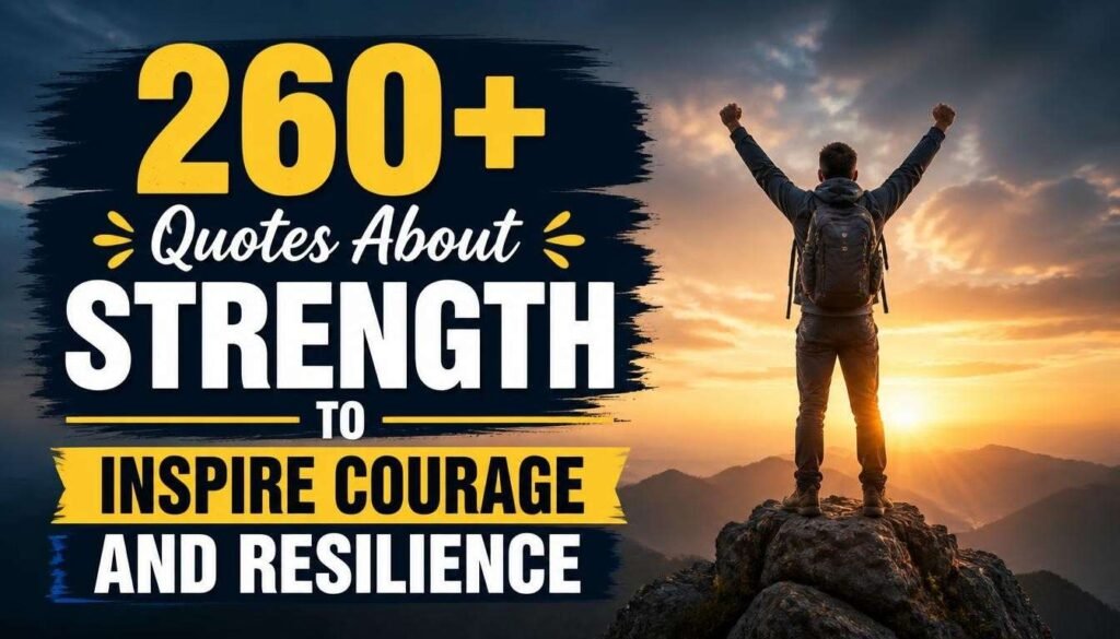 260+ Quotes About Strength to Inspire Courage and Resilience 