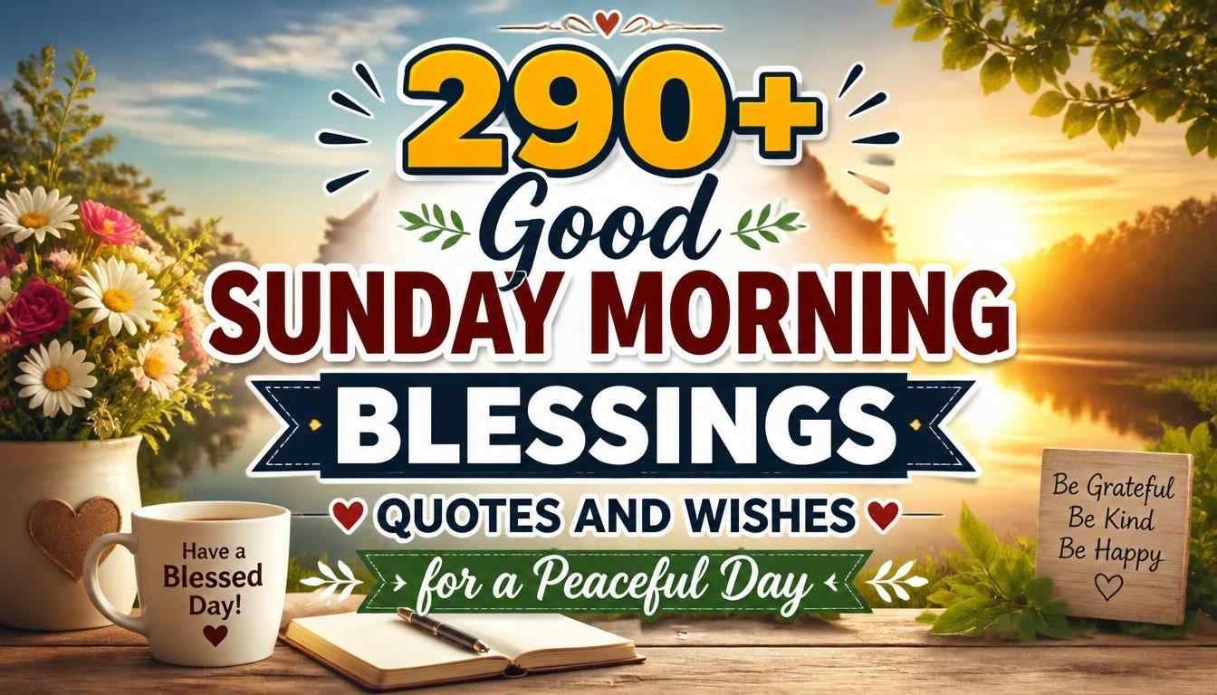 290+ Good Sunday Morning Blessings Quotes and Wishes for a Peaceful Day