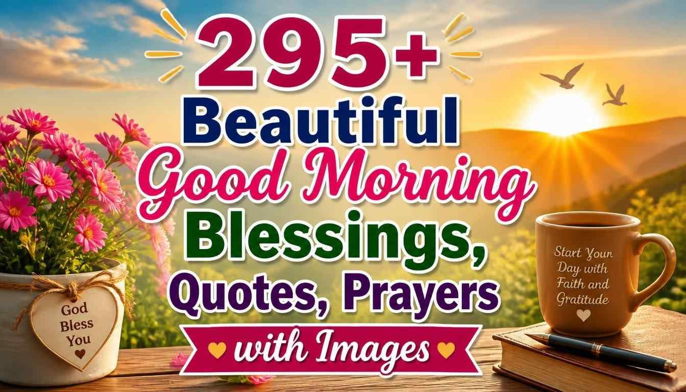 295+ Beautiful Good Morning Blessings, Quotes, Prayers with Images