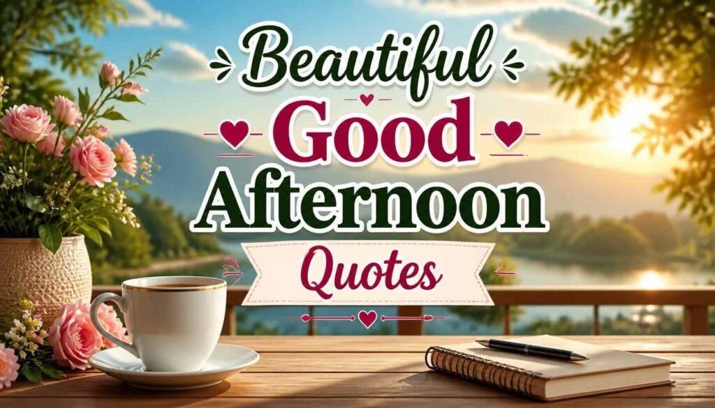 Beautiful Good Afternoon Quotes