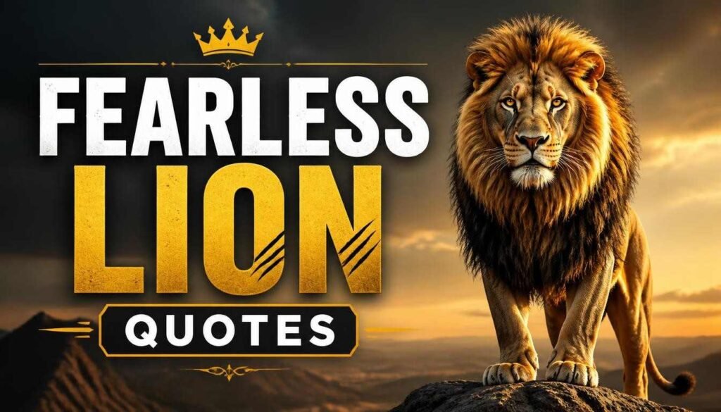 Fearless Lion Quotes
