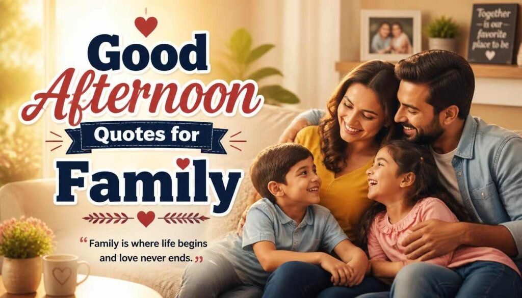 Good Afternoon Quotes for Family
