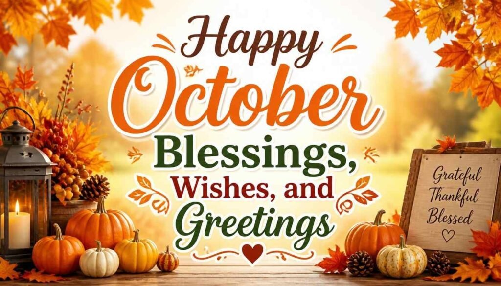 Happy October Blessings, Wishes, and Greetings