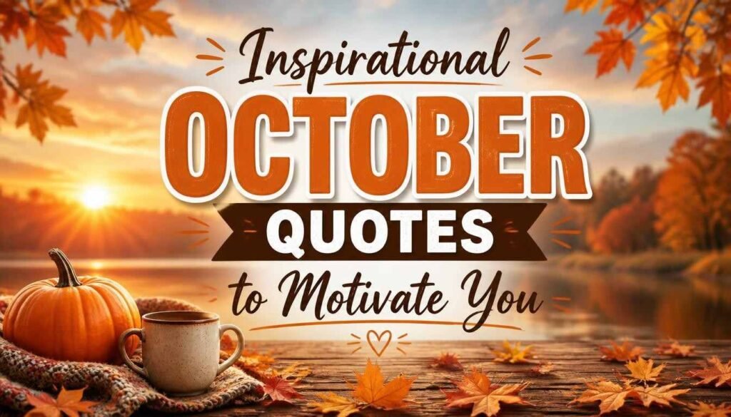 Inspirational October Quotes to Motivate You