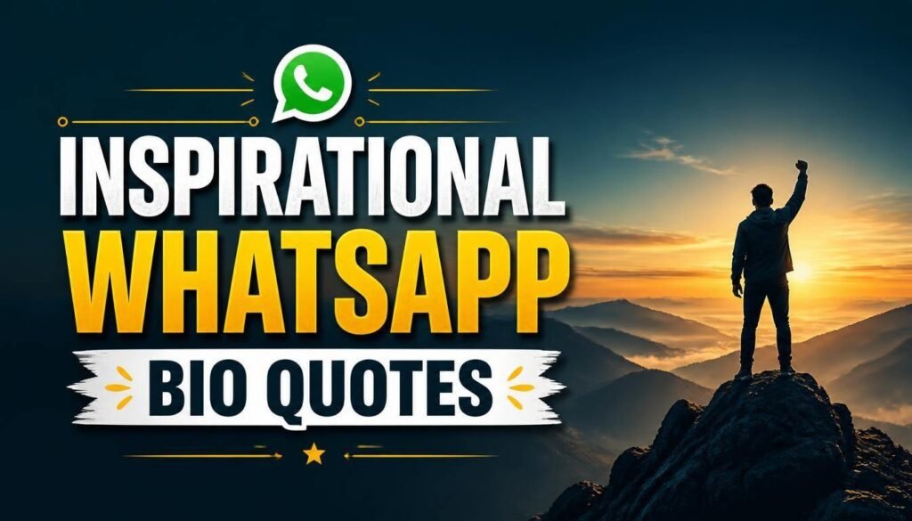 Inspirational WhatsApp Bio Quotes