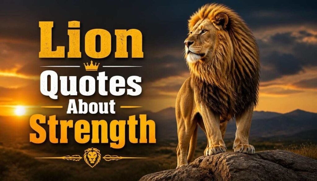Lion Quotes About Strength