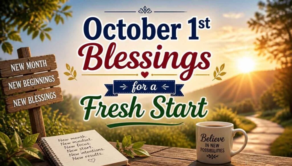 October 1st Blessings for a Fresh Start