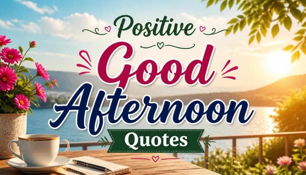Positive Good Afternoon Quotes