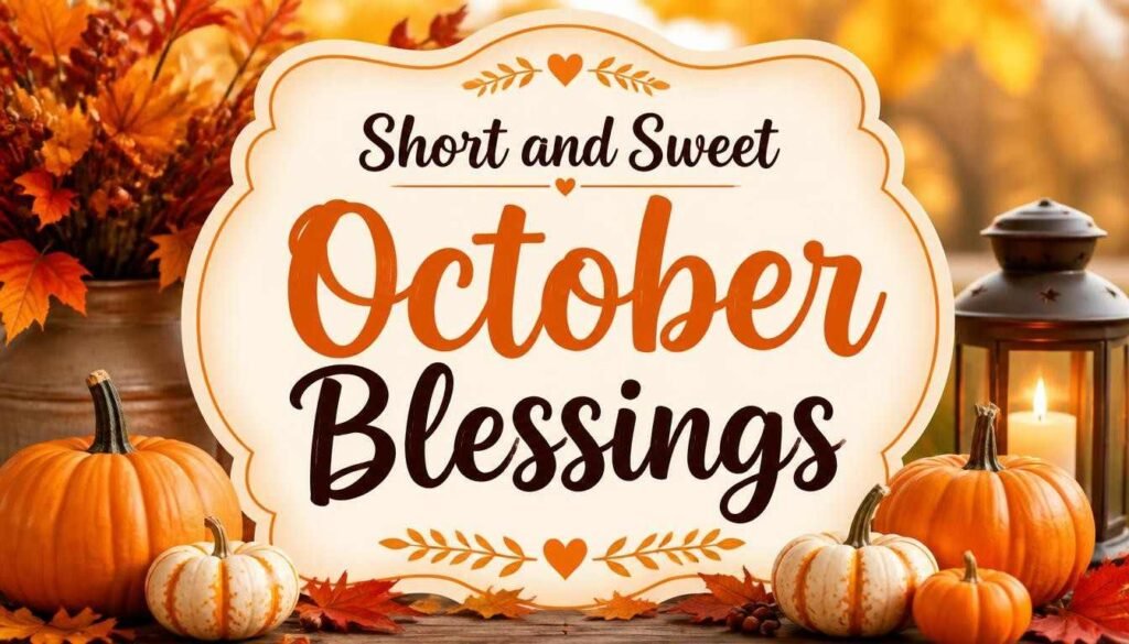 Short and Sweet October Blessings