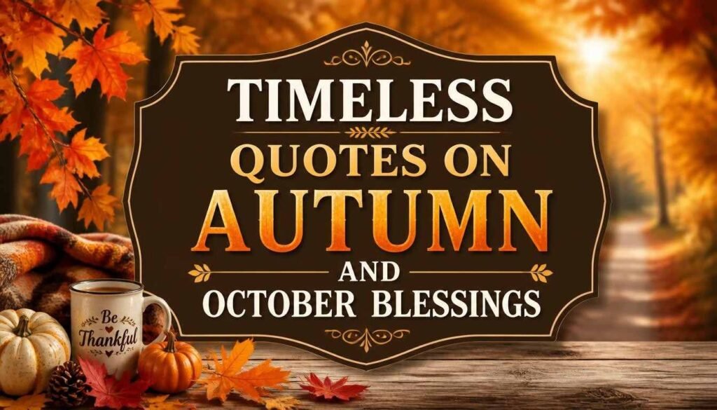 Timeless Quotes on Autumn and October Blessings