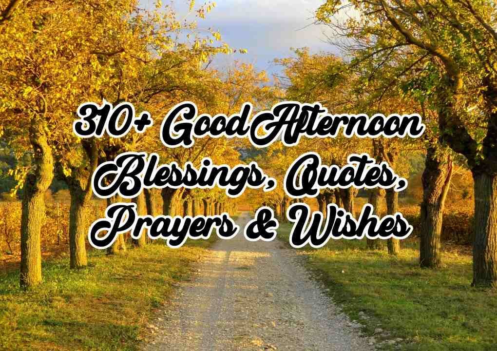 Good Afternoon Blessings