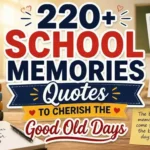 220+ School Memories Quotes to Cherish the Good Old Days