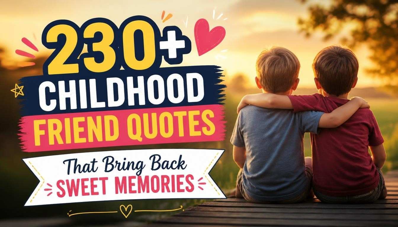 230+ Childhood Friend Quotes That Bring Back Sweet Memories