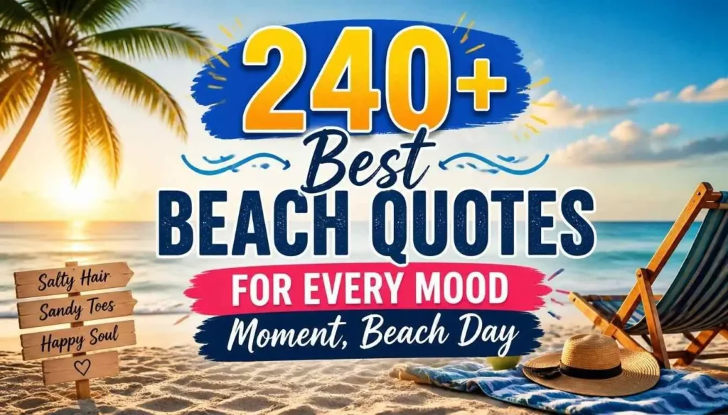 240+ Best Beach Quotes For Every Mood, Moment, Beach Day