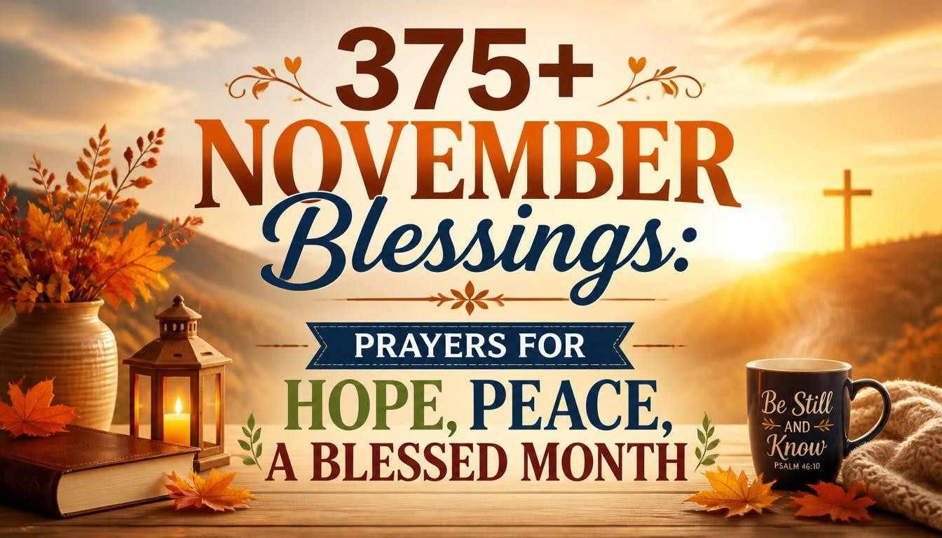 375+ November Blessings: Prayers for Hope, Peace, a Blessed Month