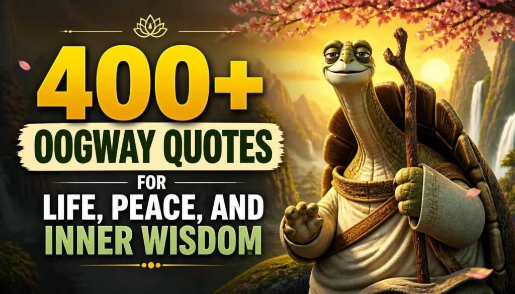 400+ Oogway Quotes for Life, Peace, and Inner Wisdom