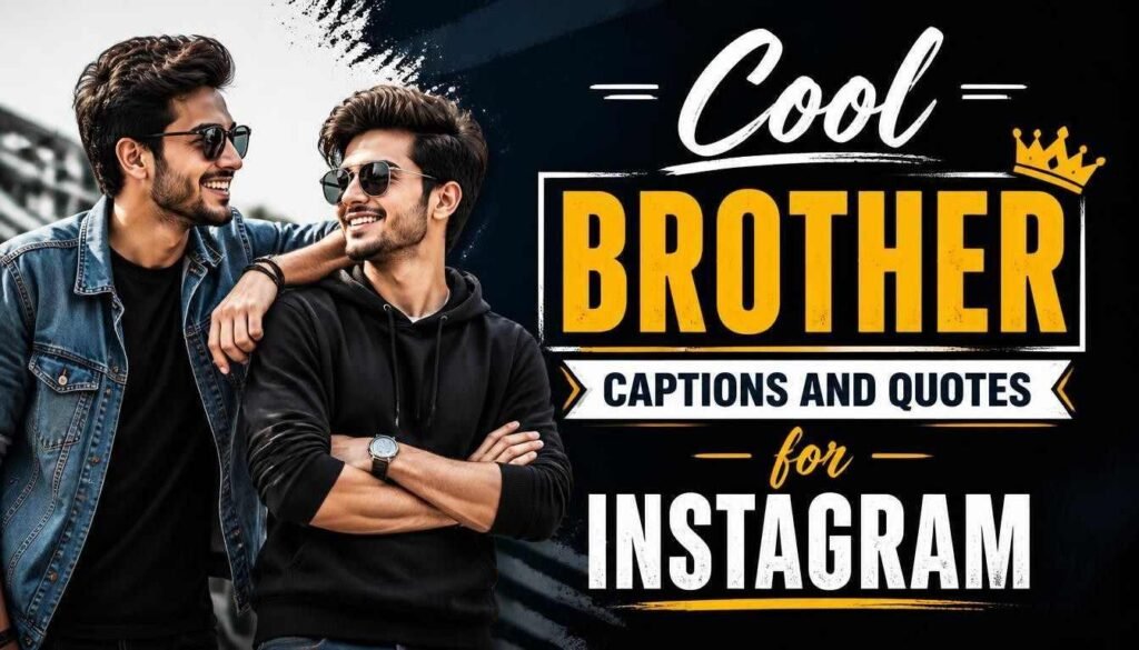 Cool Brother Captions and Quotes for Instagram