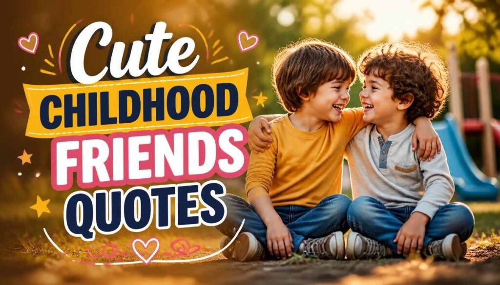 Cute Childhood Friends Quotes