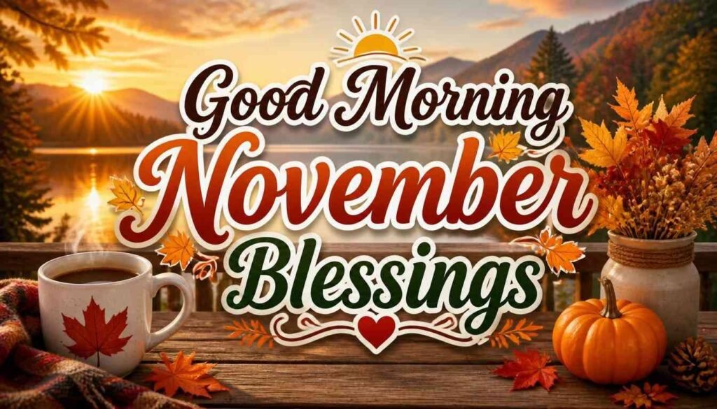 Good Morning November Blessings