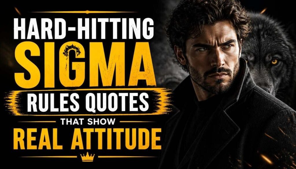 Hard-Hitting Sigma Rules Quotes That Show Real Attitude