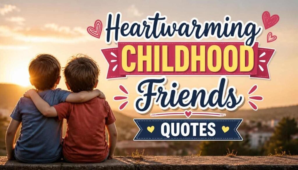 Heartwarming Childhood Friends Quotes