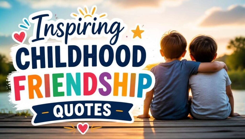 Inspiring Childhood Friendship Quotes