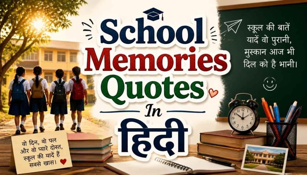 School Memories Quotes In Hindi