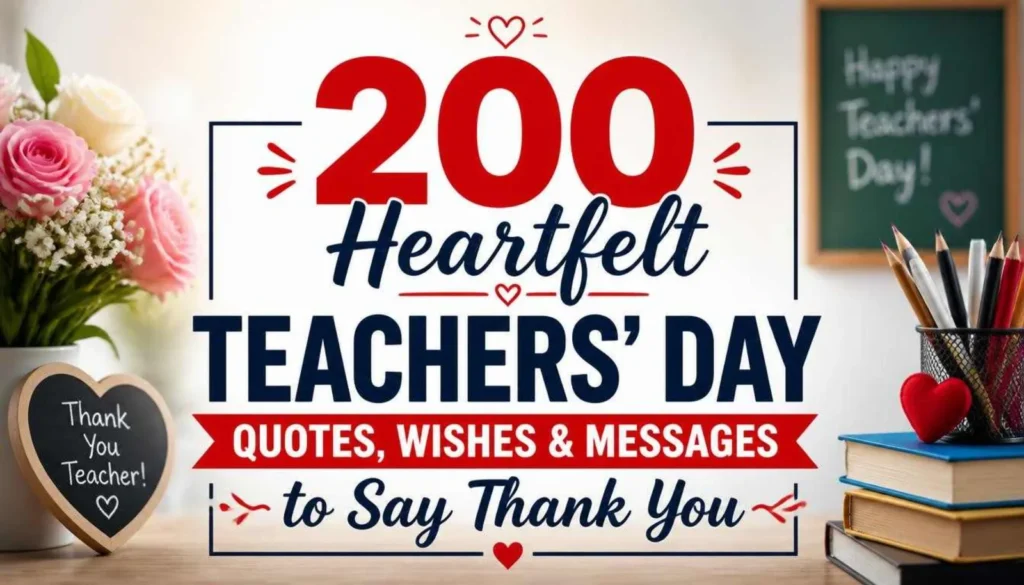 200 Heartfelt Teachers’ Day Quotes, Wishes & Messages to Say Thank You